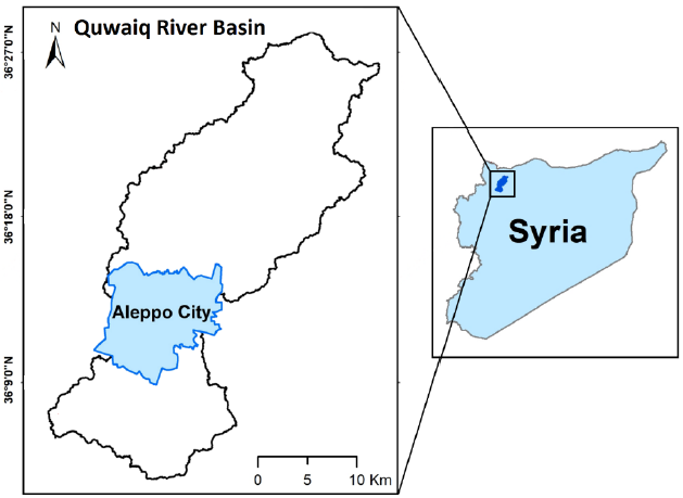 Urban flood susceptibility mapping using the AHP model and geospatial tools in Quwaiq River Basin, Aleppo Governorate, Syria